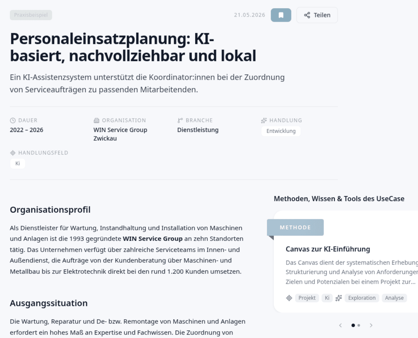 Inhalte erkunden